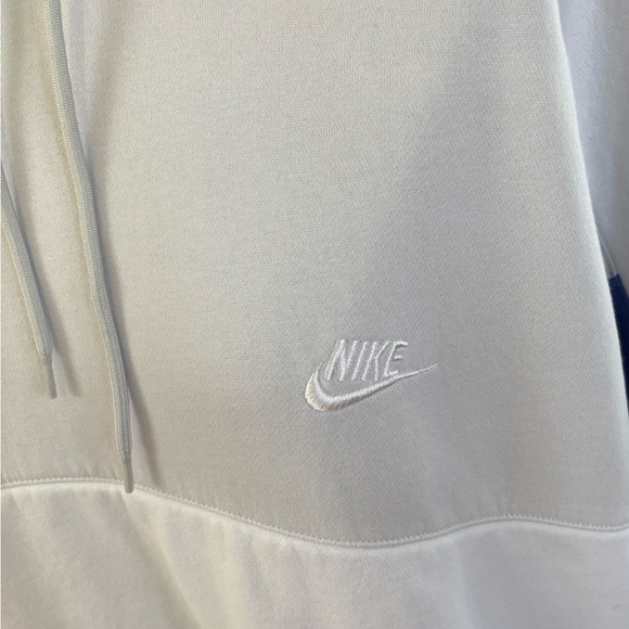 Nike Vintage Style Hoodie Colorblock Oversized Blue & White Unisex Size XXL - Picture 9 of 10
